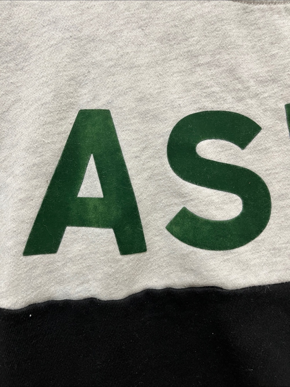 Vintage Havana Aspen Colorblock Crewneck Sweatshirt - Gray, Black, Green - Picture 5 of 8